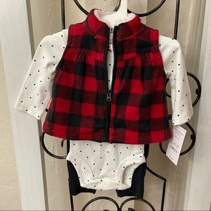 Carters Newborn 3 Piece Outfit